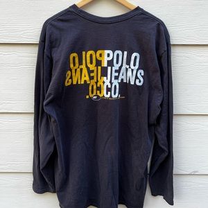 Vintage 90s Ralph Lauren Polo Jeans Company Longsleeve T Shirt XXL